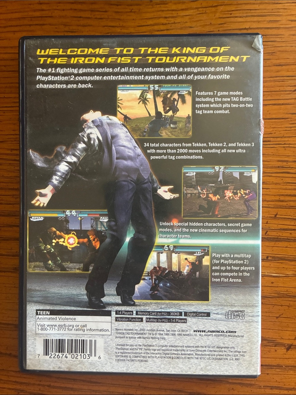 Sony PlayStation 2 Tekken Tag Tournament - Black, Red - Picture 2 of 4